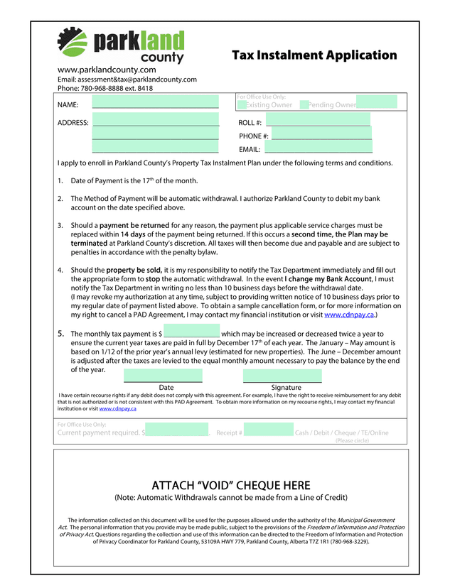 Tax Instalment Application screenshot
