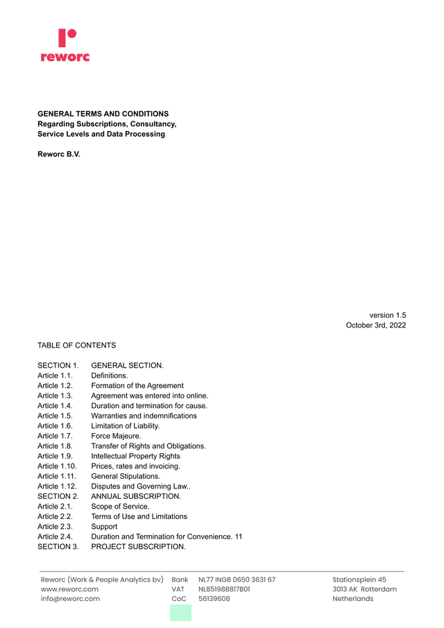 General Terms And Conditions   Reworc B.V. screenshot