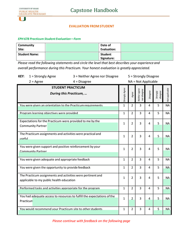 Capstone Handbook screenshot