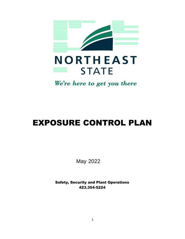 Exposure Control Plan screenshot