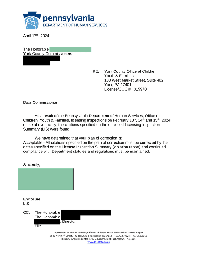 LicensingApprovalRegistration Inspection Summary screenshot