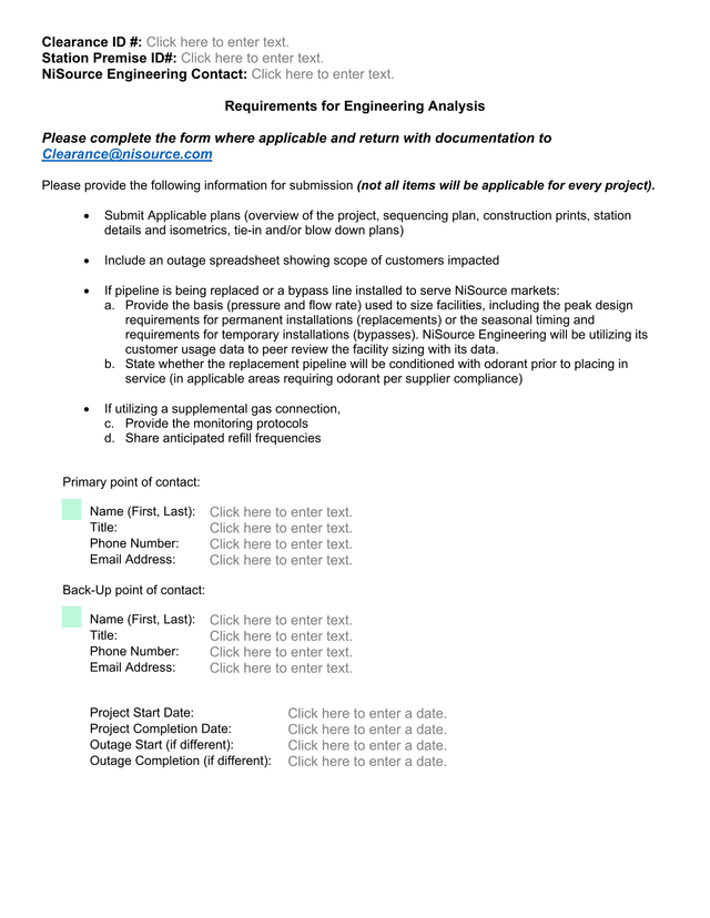 Requirements For Engineering Analysis screenshot