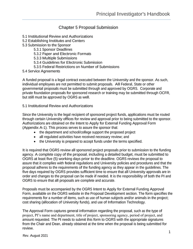 Principal InvestigatorS Handbook screenshot