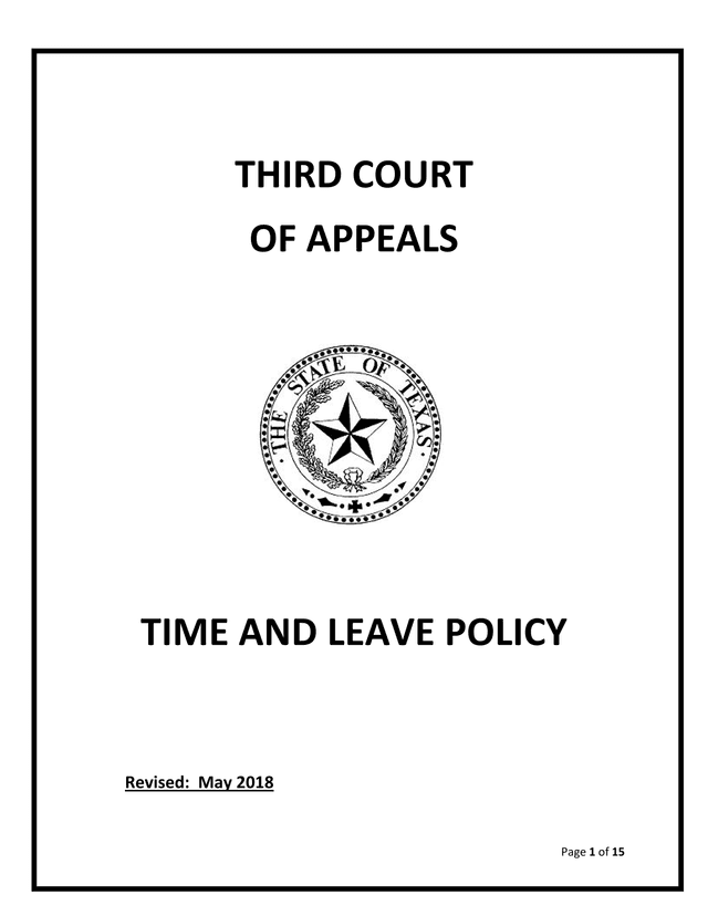 Time And Leave Policy screenshot