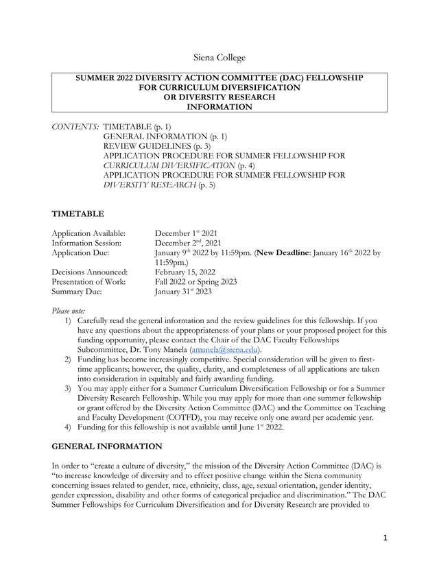 Summer 2022 Diversity Action Committee (DAC) Fellowship screenshot