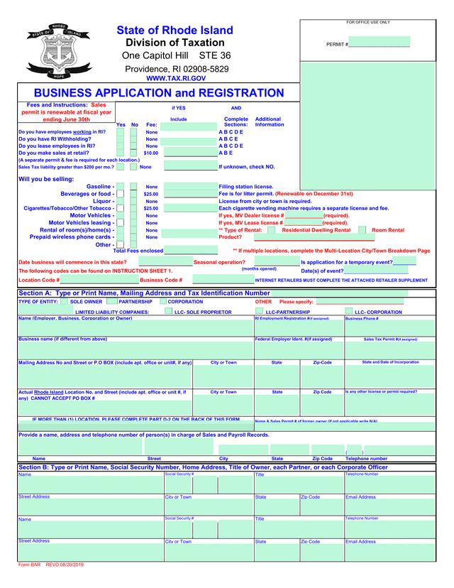 Business Application And Registration screenshot