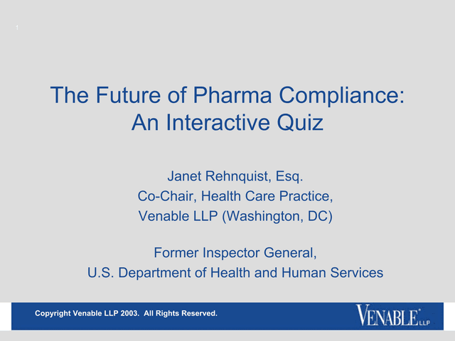 The Future Of Pharma Compliance An Interactive Quiz screenshot
