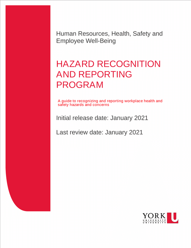 Hazard Recognition And Reporting Program screenshot