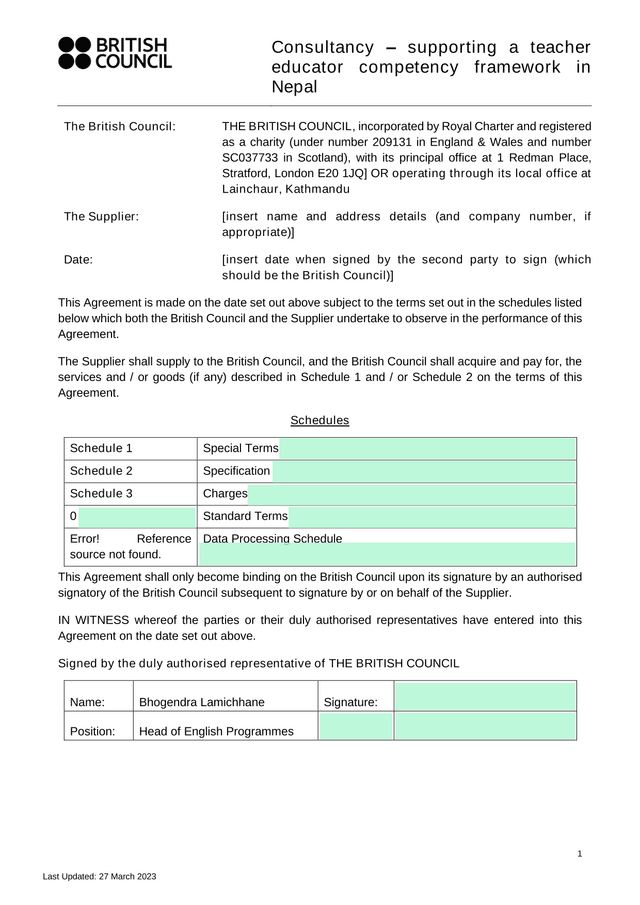 Consultancy  Supporting A Teacher Educator Competency Framework In Nepal screenshot