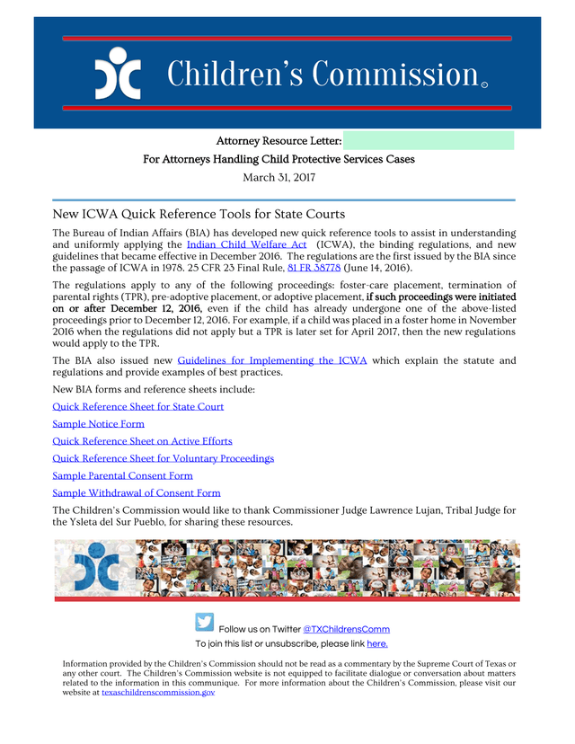 Attorney Resource Letter For Attorneys Handling Child Protective Services Cases screenshot