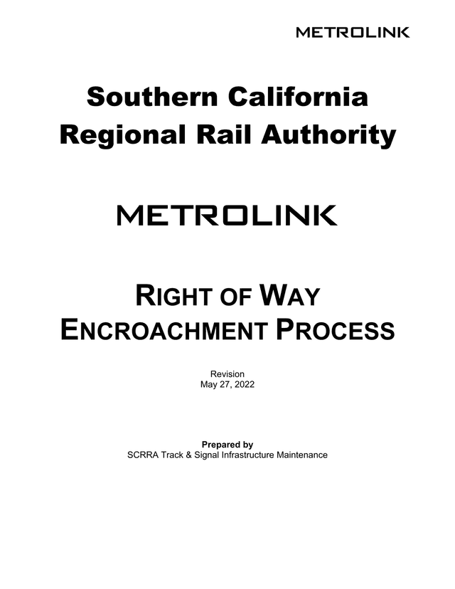 Right Of Way Encroachment Process screenshot