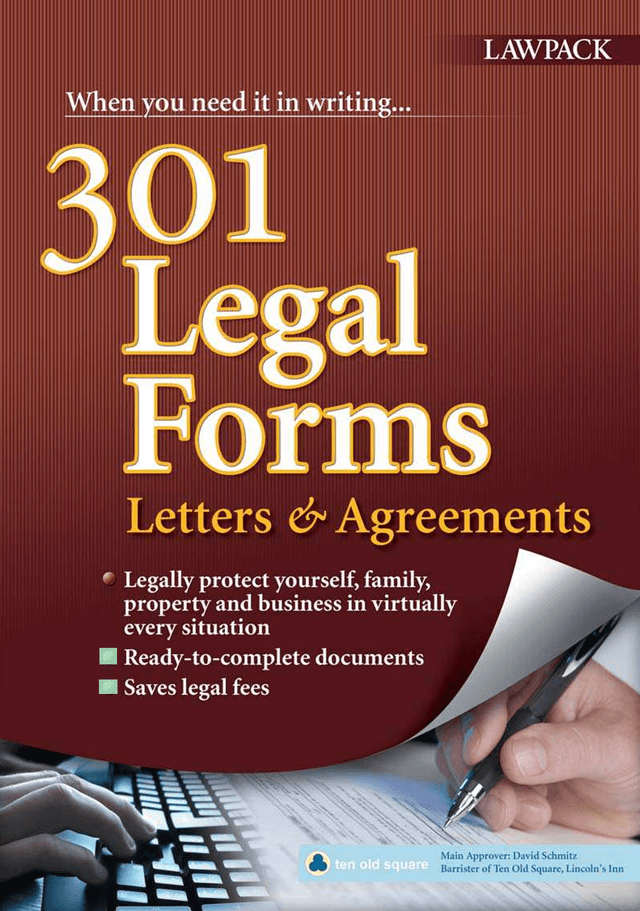 301 Legal Forms, Letters  Agreements screenshot