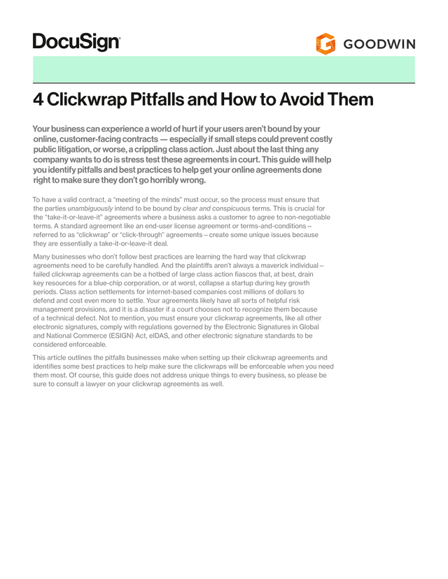 4 Clickwrap Pitfalls And How To Avoid Them screenshot