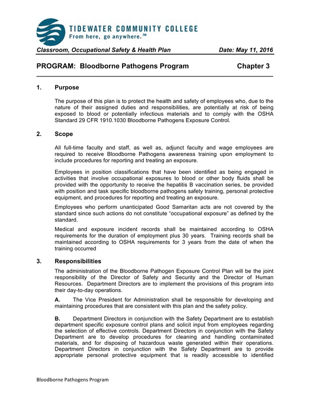 Classroom, Occupational Safety  Health Plan screenshot