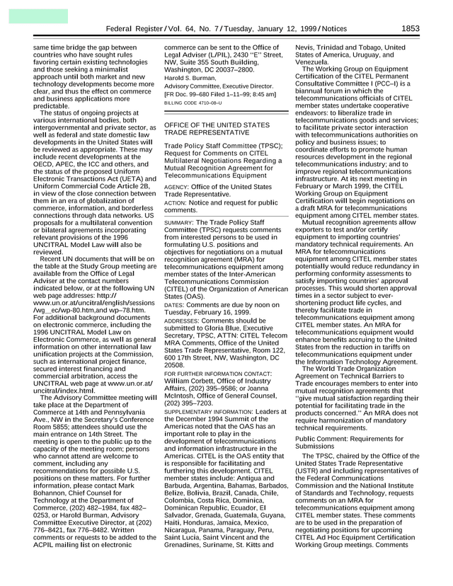 Federal Register screenshot
