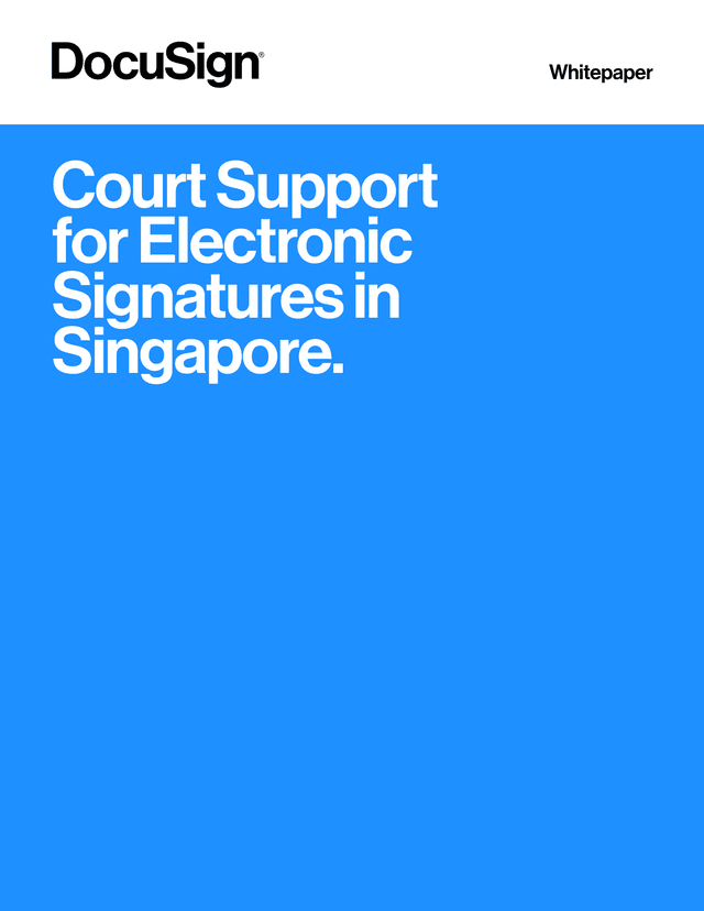Court Support For Electronic Signatures In Singapore screenshot