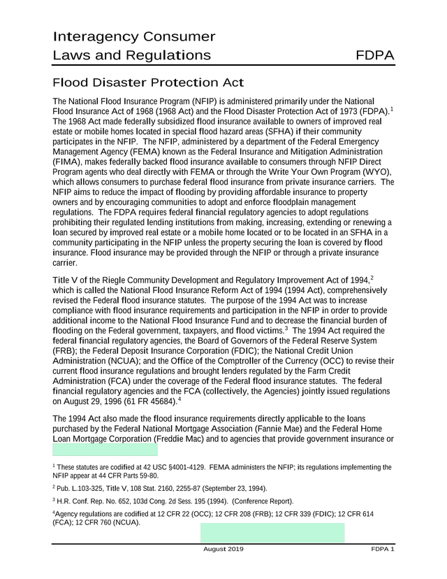 Flood Disaster Protection Act screenshot