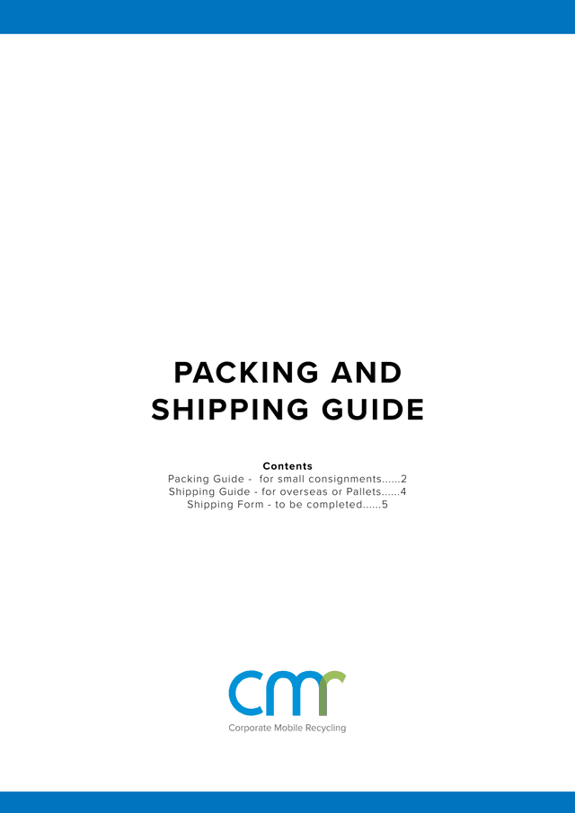 Packing And Shipping Guide screenshot