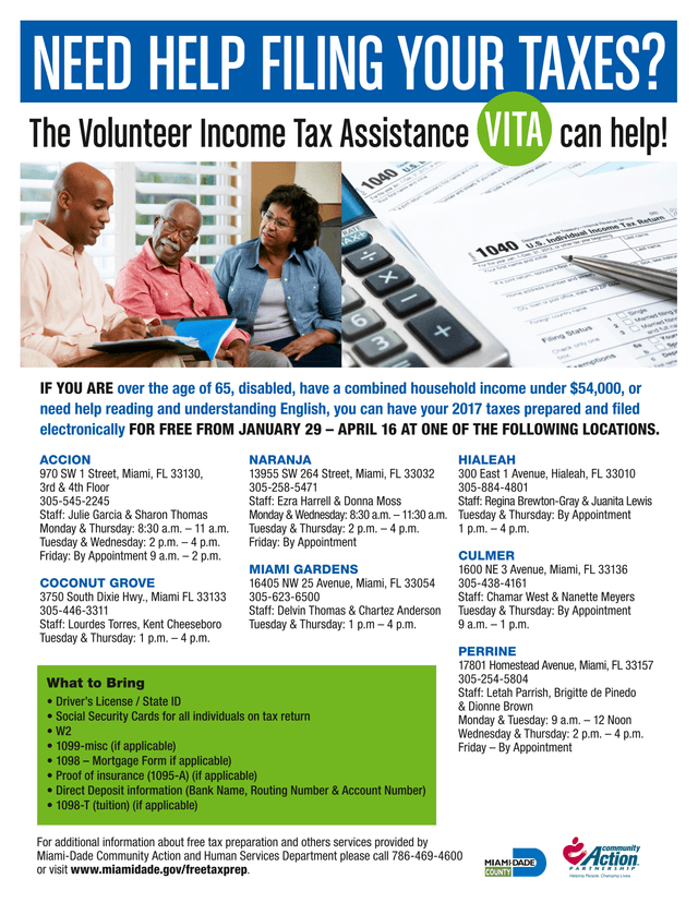 Free Tax Preparation Assistance screenshot