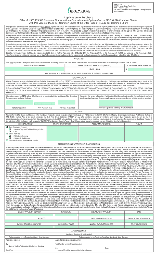 Application To Purchase screenshot
