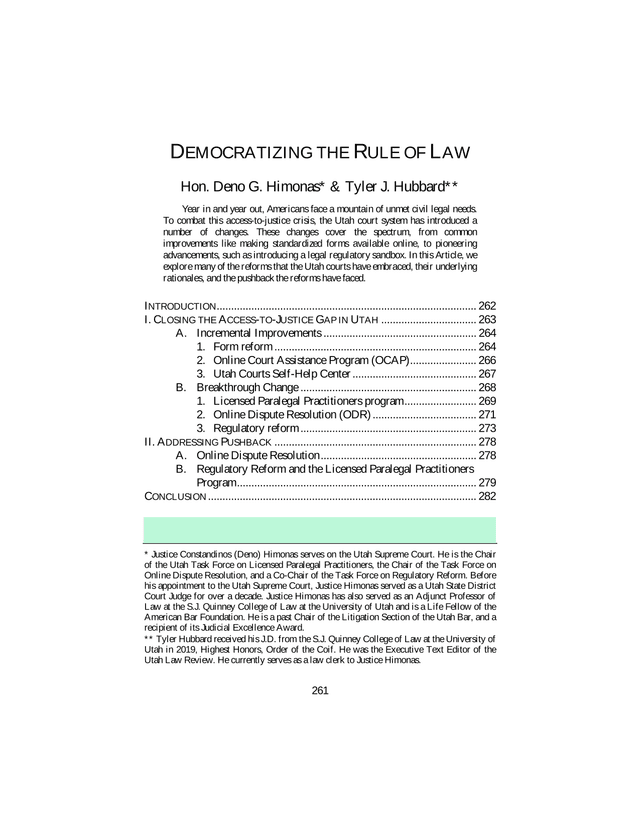 Democratizing The Rule Of Law screenshot