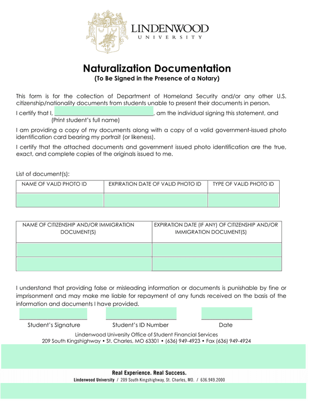 Naturalization Documentation screenshot