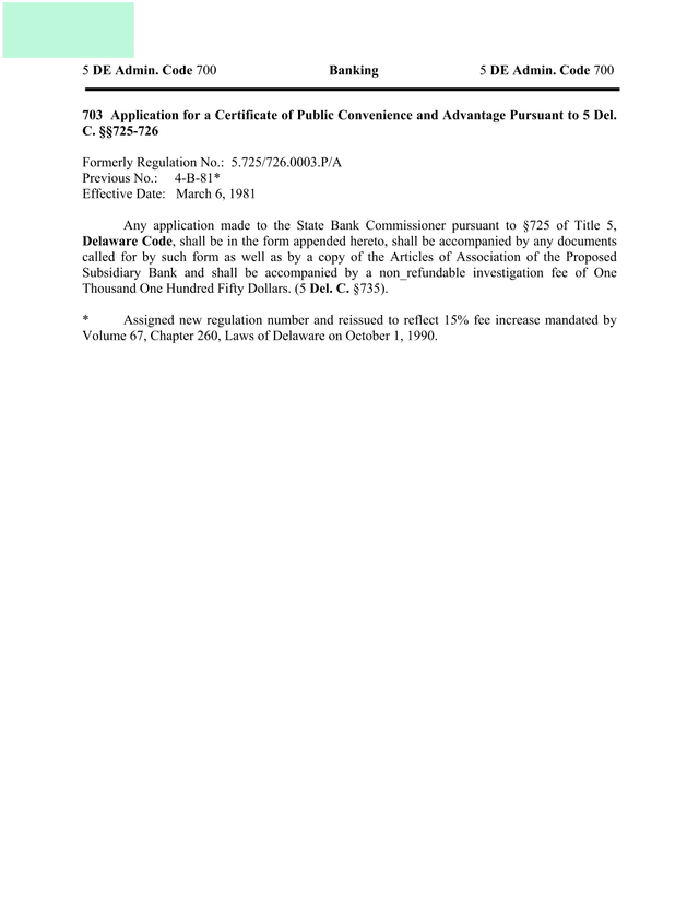 Application For A Certificate Of Public Convenience And Advantage screenshot