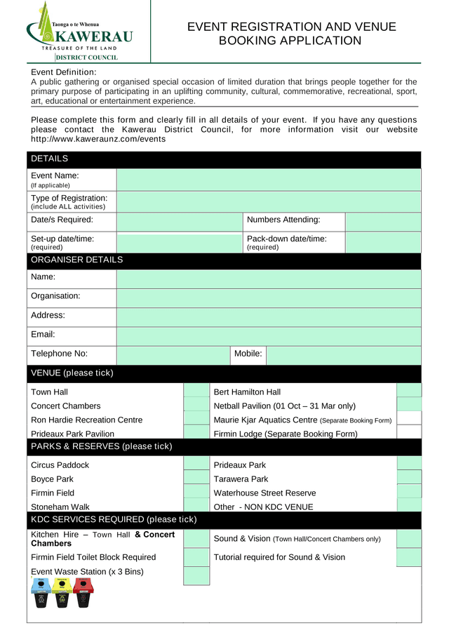 Event Registration And Venue Booking Application screenshot