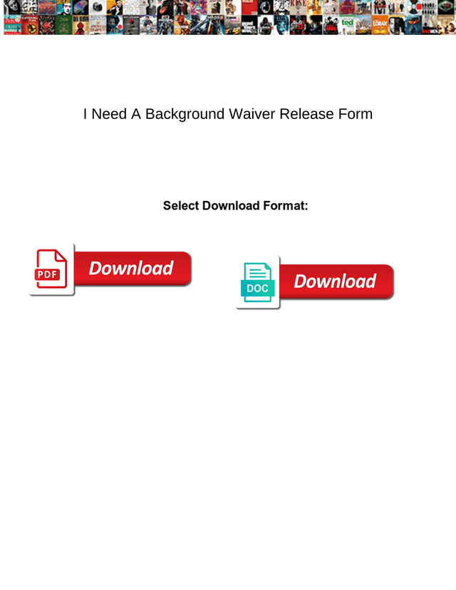 Background Waiver Release Form screenshot