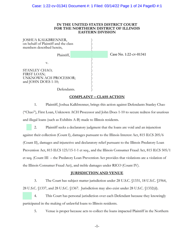 Complaint   Class Action screenshot