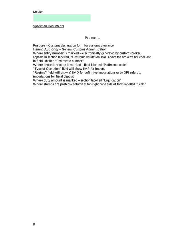 Pedimento screenshot