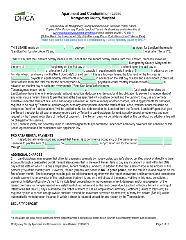Apartment And Condominium Lease screenshot