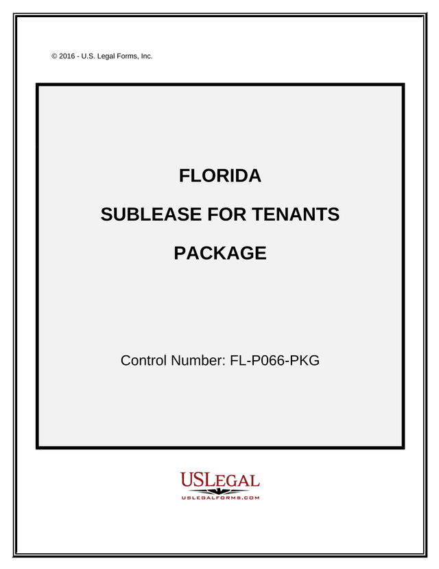 Florida Sublease For Tenants Package screenshot