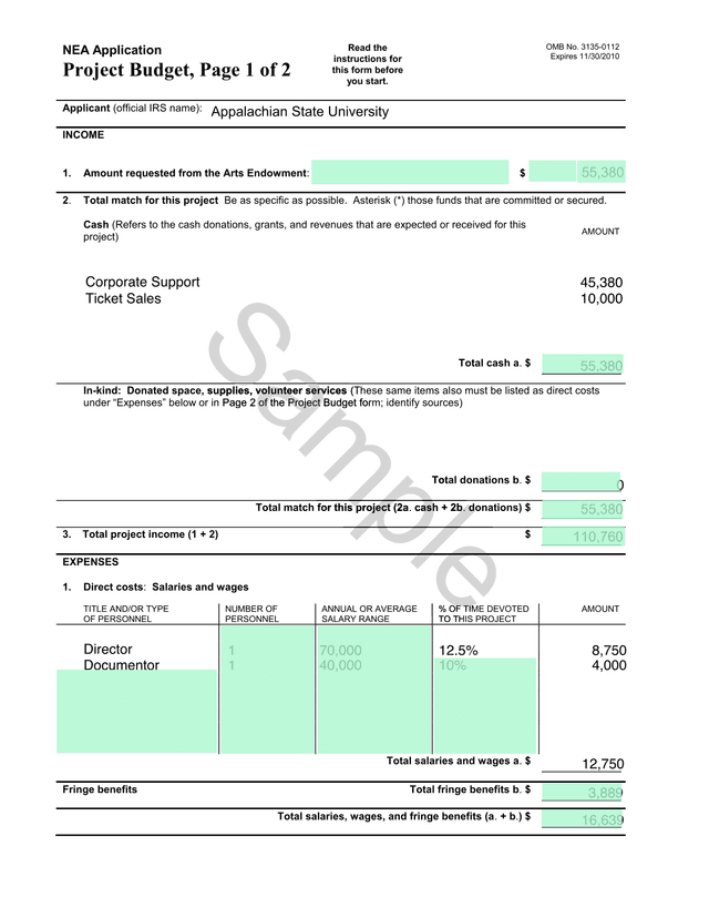 NEA Application screenshot