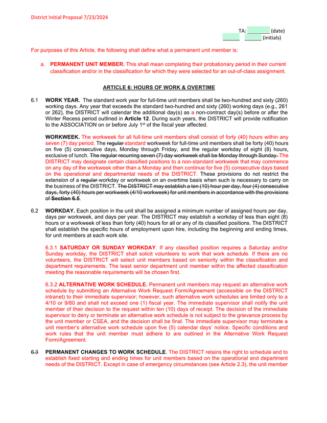 District Initial Proposal screenshot