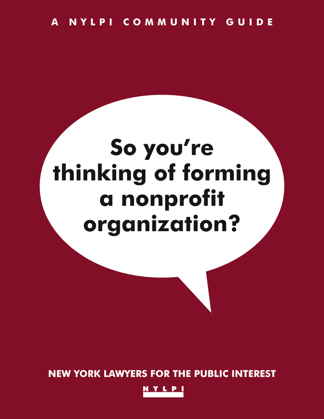 The Formation And Qualification Of A Nonprofit Organization screenshot