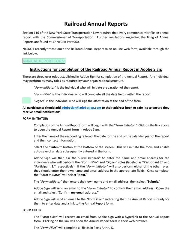 Railroad Annual Reports screenshot