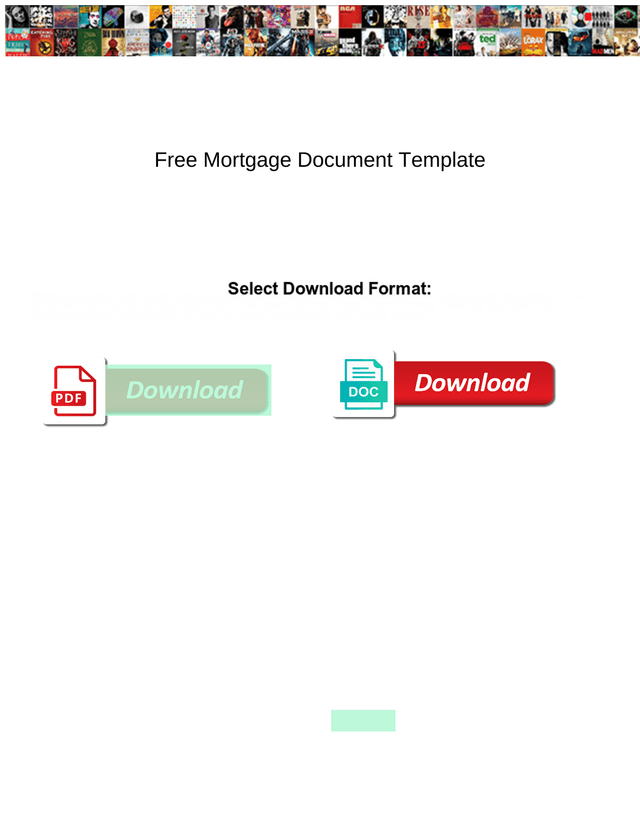 Free Mortgage Document Template screenshot