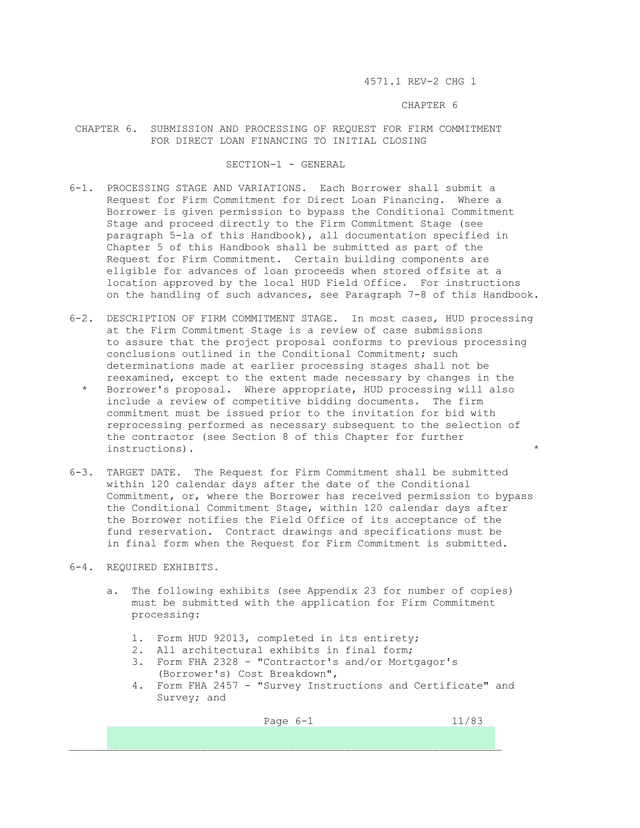 4571.1 REV 2 CHG 1   Submission And Processing Of Request For Firm Commitment For Direct Loan Financ screenshot