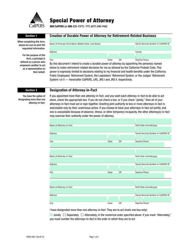 Special Power Of Attorney screenshot