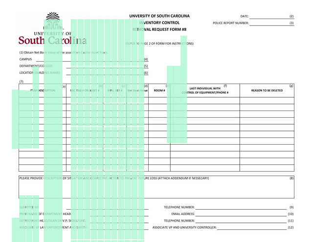 Removal Request Form 8 screenshot