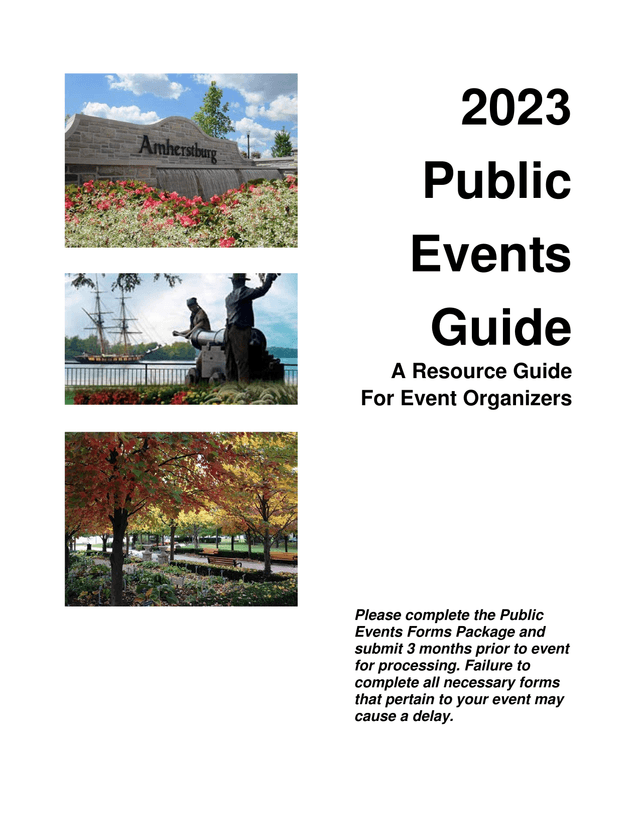 2023 Public Events Guide screenshot