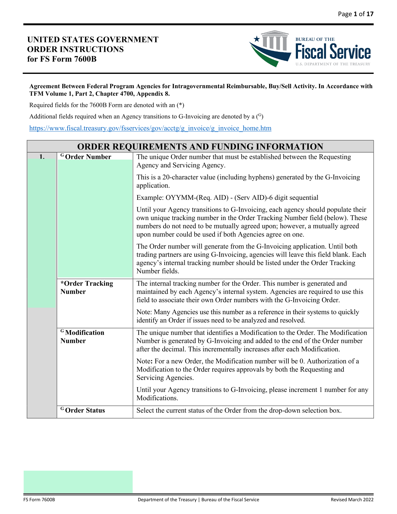 FS Form 7600B screenshot