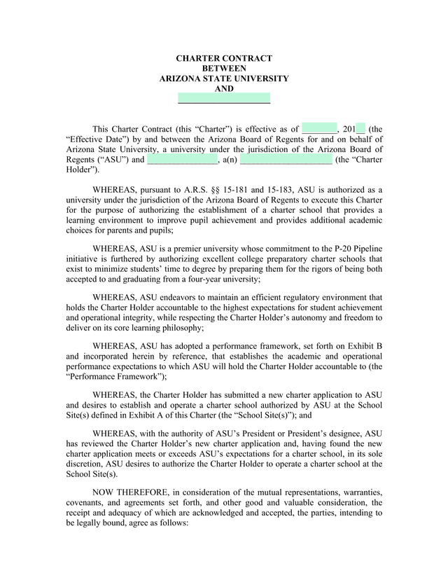 Charter Contract screenshot