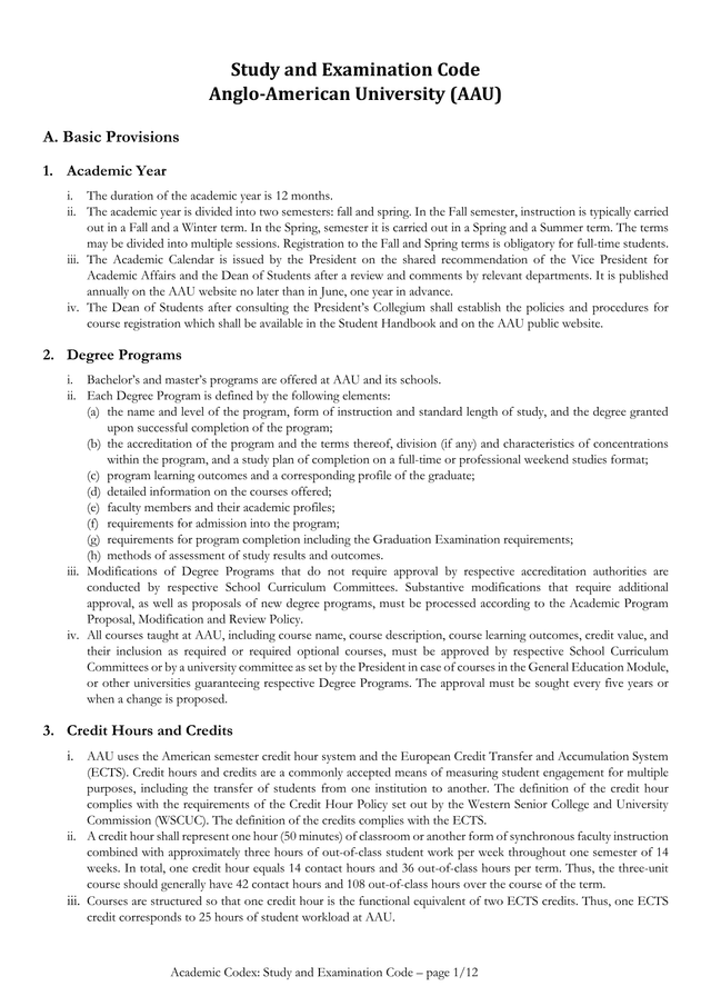Study And Examination Code screenshot
