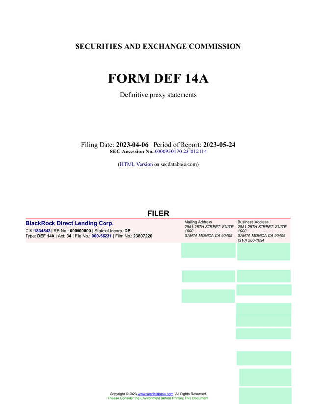 SCHEDULE 14A PROXY STATEMENT screenshot