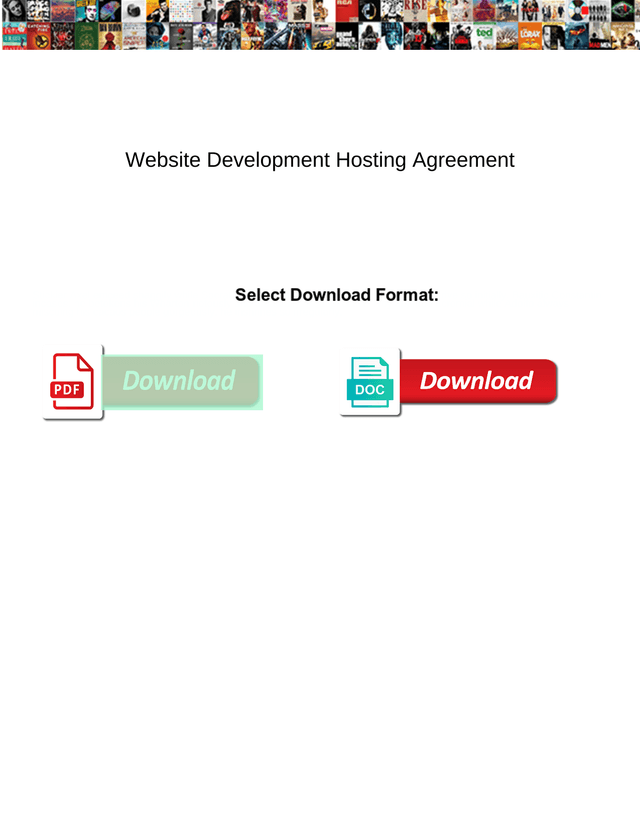 Website Development Hosting Agreement screenshot