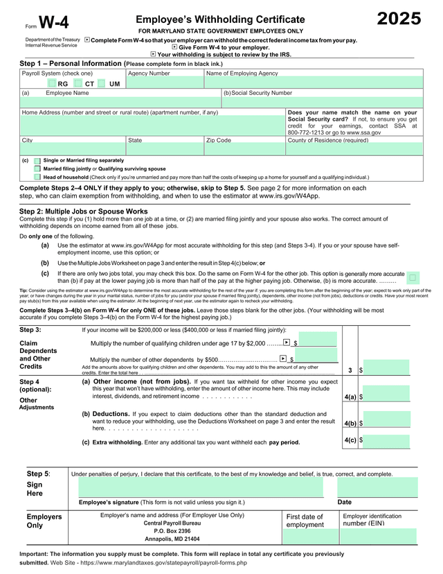 IRS W-9 screenshot